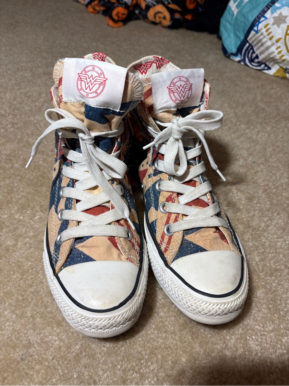 Converse x DC Comics Wonder Woman print high-top sneakers